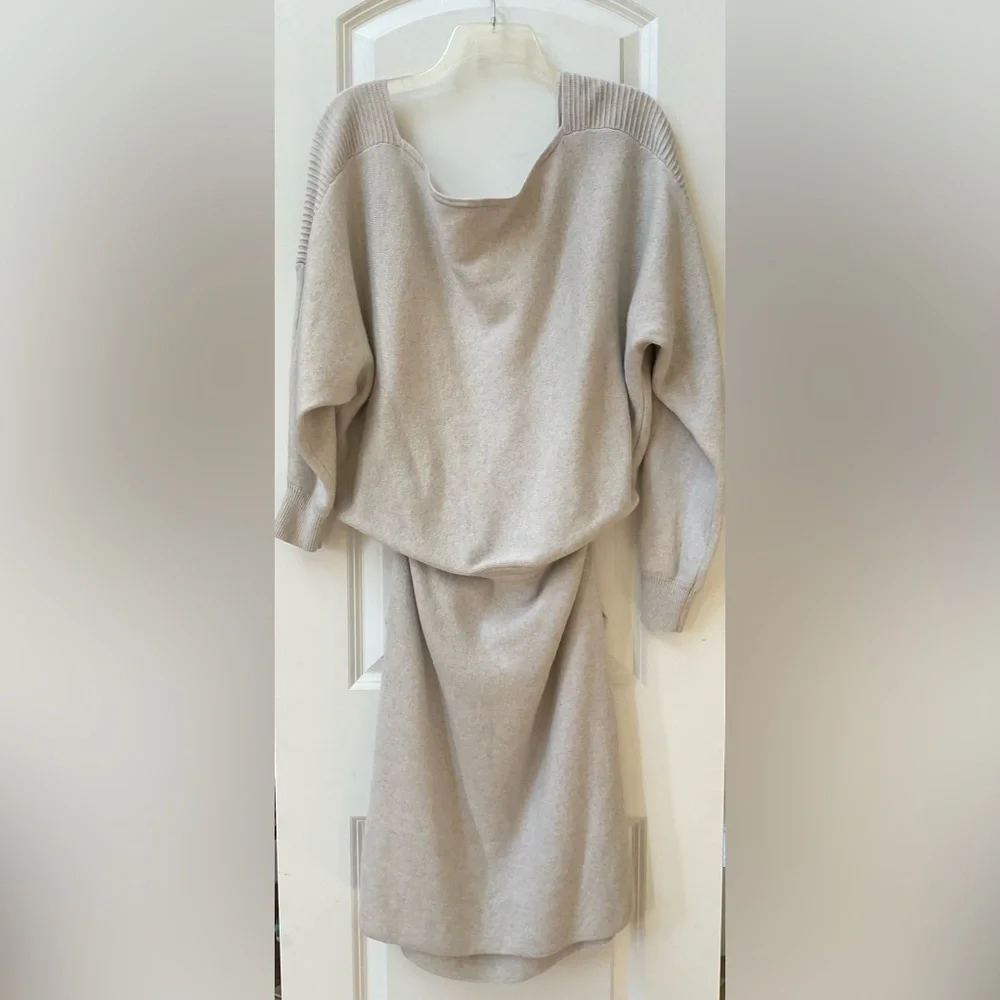 Reiss Off The Shoulder Draped Knot Dress